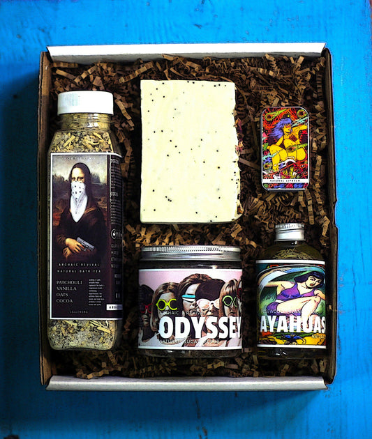 Overhead shot of Lady's Bath Kit