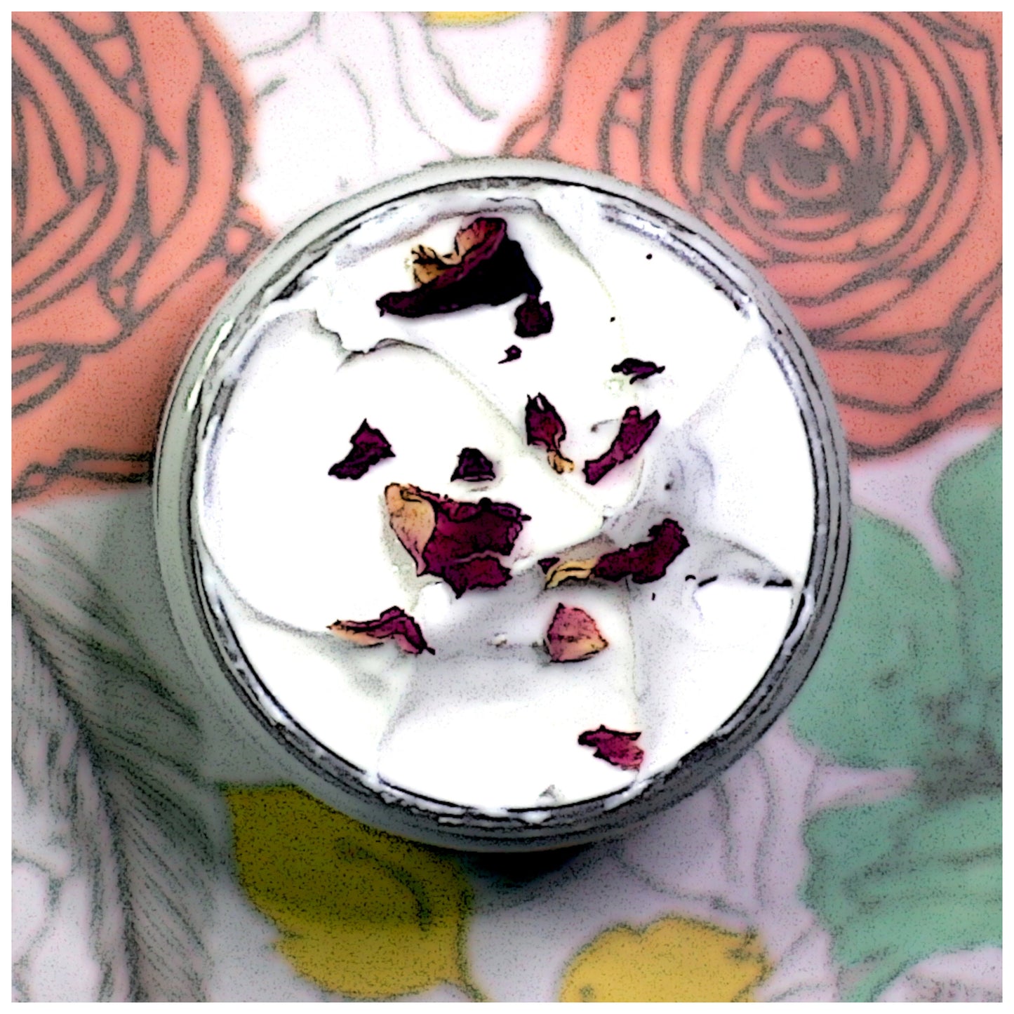 An Overhead of Rose Face Cream with infusions by Archaic Revival