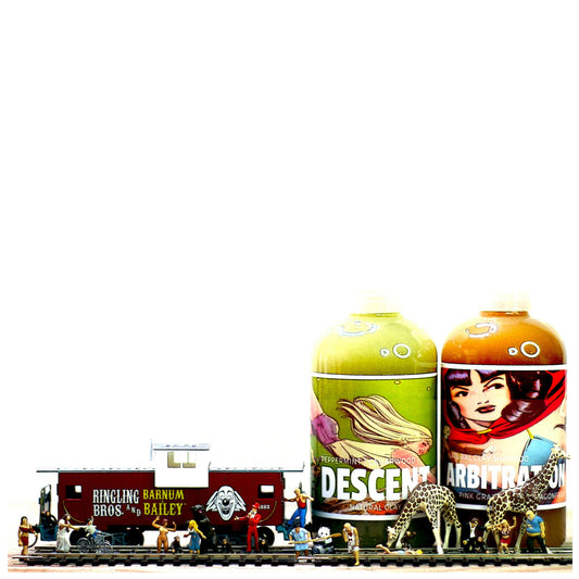 Set of Clay Shampoos for Girls with Diorama Ho scale miniature scene.