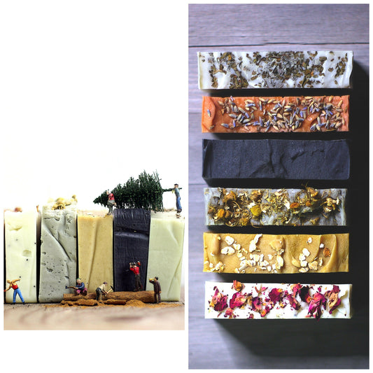 Sets of Handmade Soap Collages with Ho Mini scene by Archaic Revival