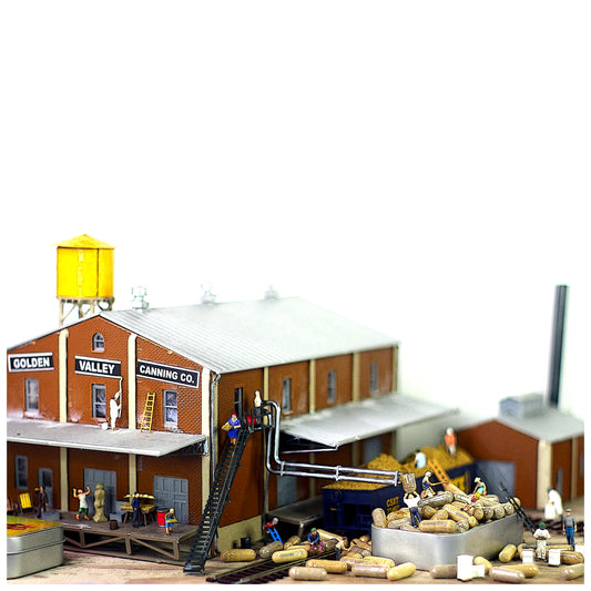 Archaic Revival - Tin of Supplements being filled by HO Scale figurines.