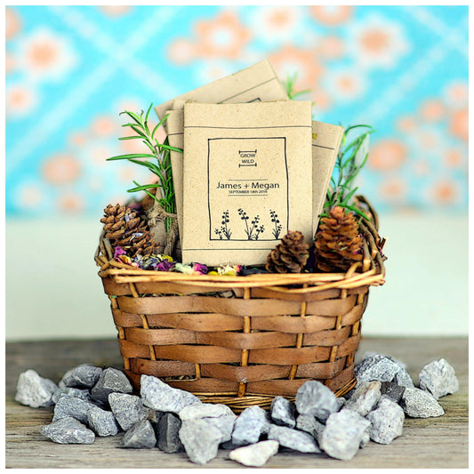 Custom Wildflower Wedding Favours